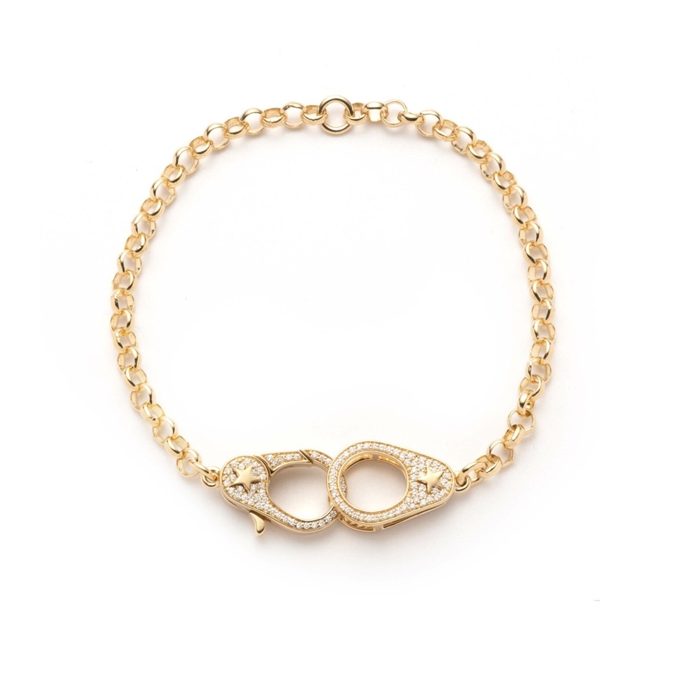 NWOT Foundrae Pavé Sister Hook Medium Belcher Bracelet